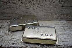 Majestic Wide Range Humbucker pickups set with unplated covers and threaded magnets