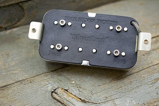 Silvertron Gretsch style filtertron Humbucker pickup engraved bottom plate